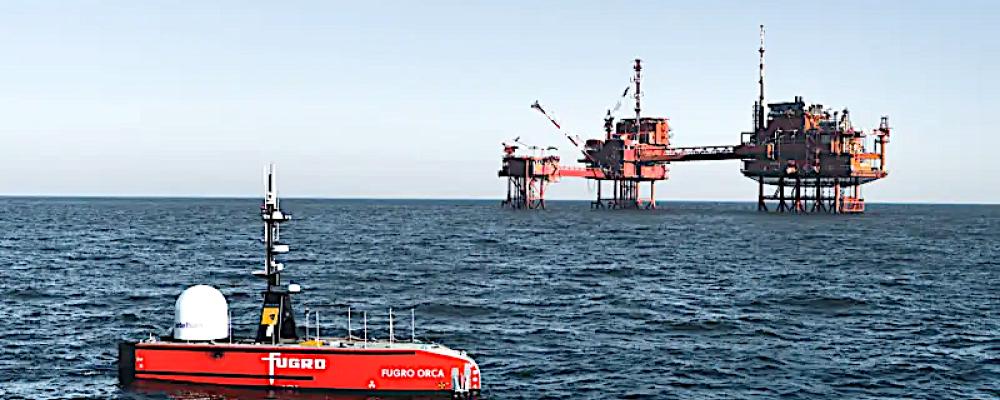 Fugro tillhandahåller obemannat ytfartyg för säkrare och mer hållbara inspektioner till havs. Foto: Fugro