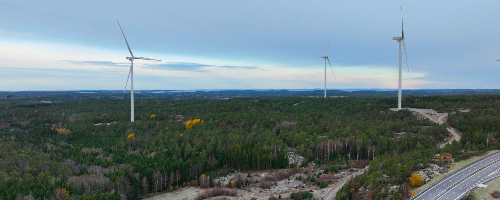 Femstenaberg Energyi Park. Pressbild: Rabbalshede Kraft AB
