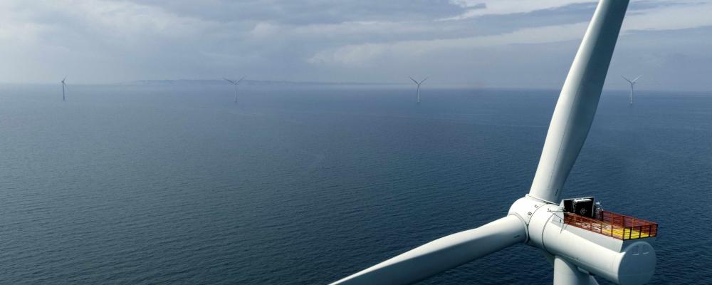 Vattenfalls pausade vindkraftsprojekt Kriegers Flak utanför Trelleborg. Foto: Vattenfall