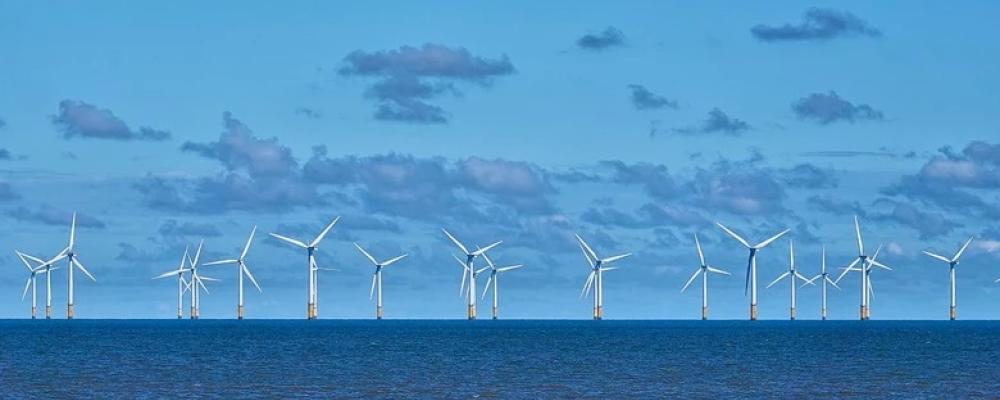Offshorevindpark till havs. Symbolbild:  Foto: Total Energies