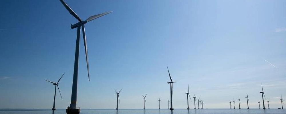 Havsvindparken Gennaker i tyska Östersjön väntas få en installerad effekt på nära en gigawatt och bli den största i den tyska delen av Östersjön. Uniper har nu tecknat ett tioårigt avtal om att köpa 100 MW av den framtida elproduktionen. Foto: Skyborn Renewables.