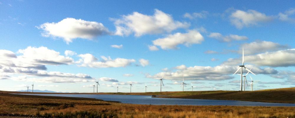 Windpark i Whitelee, Skottland. Foto: Wikipedia Commons Lic. Kredit: Bjmullan