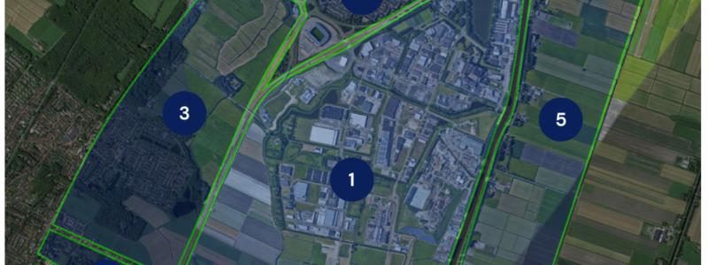 Karta från Alkmaar med exempel på uppdelning i energisystem. Bild: REFORMERS