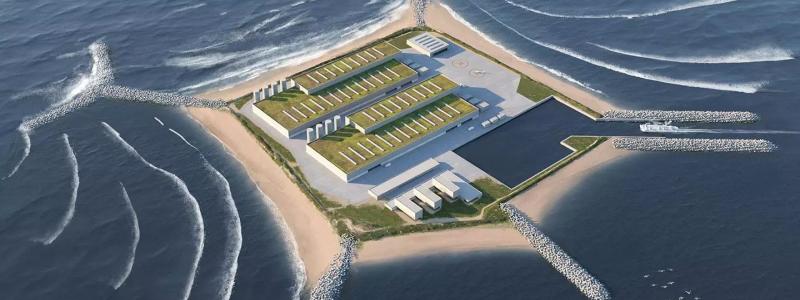 Energiön planeras vara i drift år 2030. Illustration: Gottlieb Paludan Architects.