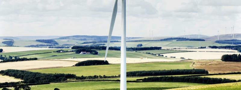 Vindkraftverket i Howpark, som för närvarande består av åtta vindturbiner av modellen Vestas V80 med en kapacitet på 16 megawatt (MW), blev nyligen operationellt. Foto: Eurowind