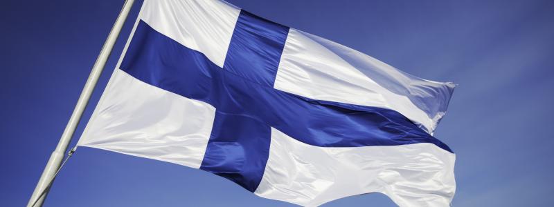 Finska flaggan. Pressbild: Rabbalshede Kraft