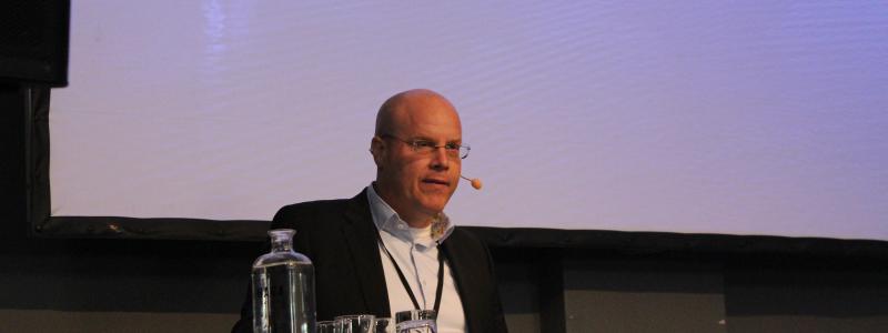 Tobias Hansson, vd för Hitachi Energy Sweden. Foto: Simon Matthis
