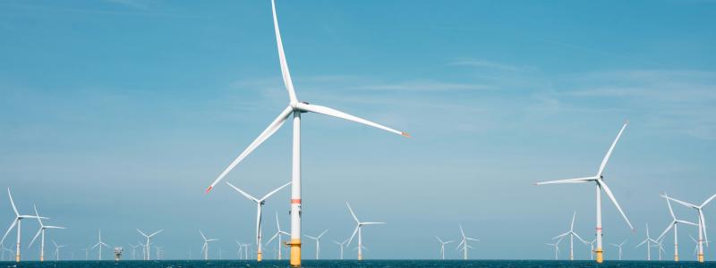 Havsbaserad vindkraft. Foto:  Jesse De Meulenaere / Unsplash