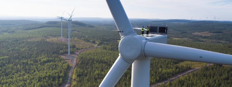 OX2 bygger två vindkraftsparker i Södra och Mellersta Österbotten. Vindkraftverken i parkerna kommer från Nordex.
Bild: OX2 / Nordex