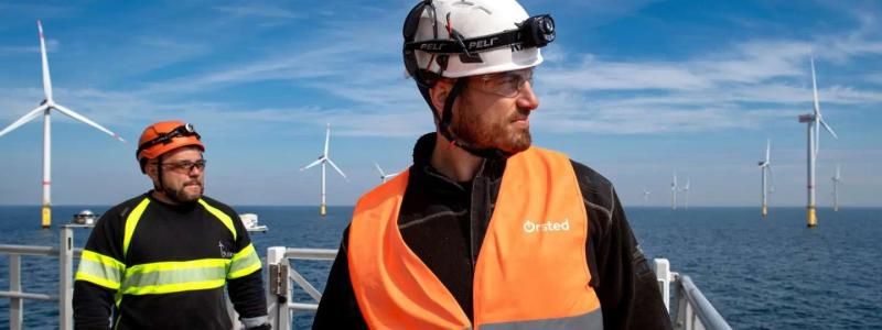 Ørsteds främsta prioritet de kommande tre åren är att leverera sitt pågående byggprogram för havsbaserad vindkraft på 8,4 gigawatt, vilket nästan kommer att fördubbla den installerade kapaciteten. ​Foto: Ørsted