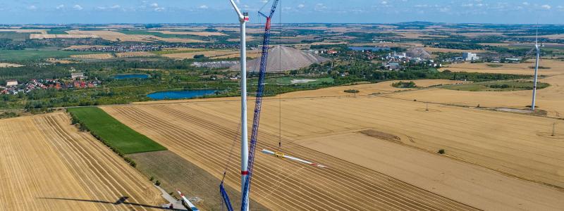 Ørsted satsar nu på onshore-vindparker, bland annat i Tyskland, som bilden visar. Foto: Ørsted