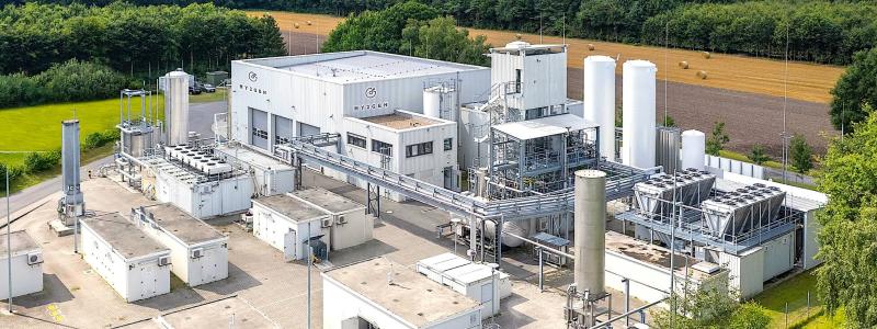 Hy2gen Germany förvärvar anläggningen och projektportföljen från Kiwi AG i Werlte och stärker sin expertis inom produktion av förnybar vätgas och dess derivat. Foto: Kiwi AG,