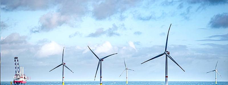 Havsbaserad vindkraftspark där GE Vernova levererar turbiner till Vineyard Wind 1. Bild: Iberdrola