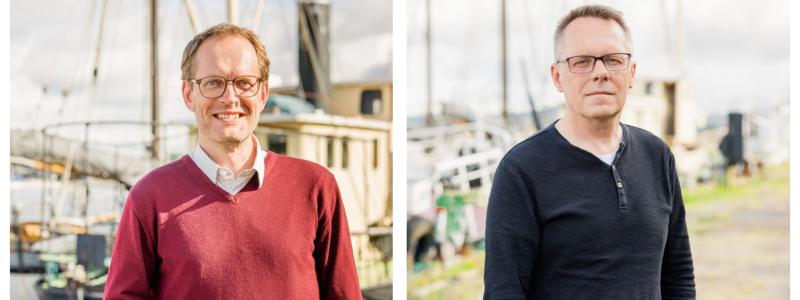 Jan Schmidtbauer Crona, utredare vid HaV, Joacim Johannesson, utredare vid HaV. Foto: Natalie Greppi