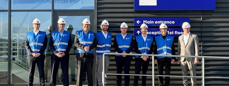 Världens mest kraftfulla testanläggning för huvudlagren i vindkraftverk byggs nu i Lindø i Denmark. Schaeffler samarbetar med LORC och R&D Test Systems. Foto: Schaeffler