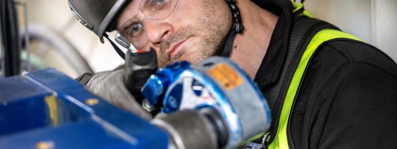 Deutsche Windtechnik AB tecknar ett fullservicekontrakt med Wallenstam för 23 Vestas V90-vindkraftverk.  Bild: © Deutsche Windtechnik