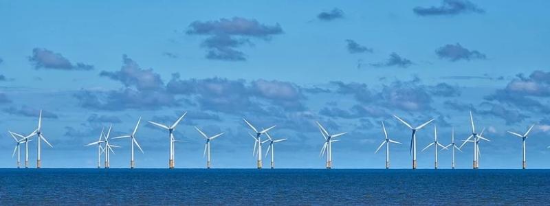 Offshorevindpark till havs. Symbolbild:  Foto: Total Energies