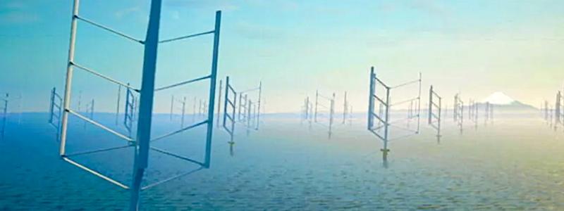 Vertikala axlar kan även fånga vind från alla riktningar, vilket kan leda till en mer jämn elproduktion oavsett vindförhållanden. Foto: Albatross Technology