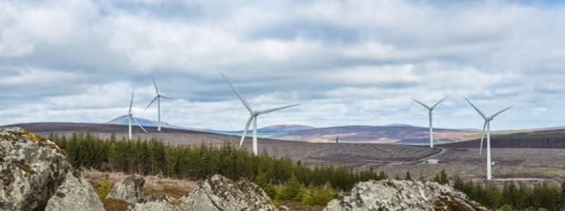 Vattenfall har fattat det slutliga investeringsbeslutet för den landbaserade vindkraftsparken Clashindarroch II, ytterligare ett steg i bolagets arbete att stötta övergången till fossilfri energi och bidra till Storbritanniens netto-nollambitioner. Foto: Vattenfall
