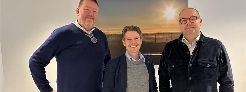 Pär Dunder, Per Olofsson och Jesper Åkerlund. Pressbild: W3 Energy