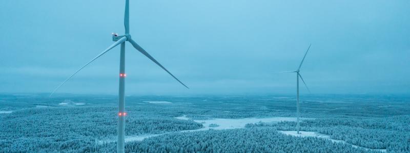 Wpd Suomi Oy:s tidigare projekt i finska Nuolivaara. Foto: Wpd Suomi Oy