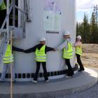 Klass 5 från Grevåkerskolan i Hammerdal. Pressbild: Jämtkraft