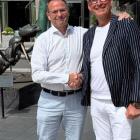 Niklas Sörensen vd Locus Energy och Hans Wallenstam vd Wallenstam. Pressbild: Wallenstam