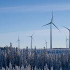 Stamåsen vindpark under vintern. Pressbild: Statkraft