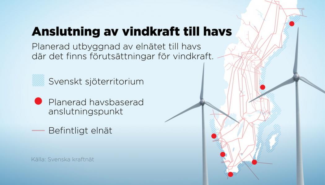 Anders Humlebo/TT: Här är det tänkt att de kommande vindkraftparkerna till havs ska ligga.