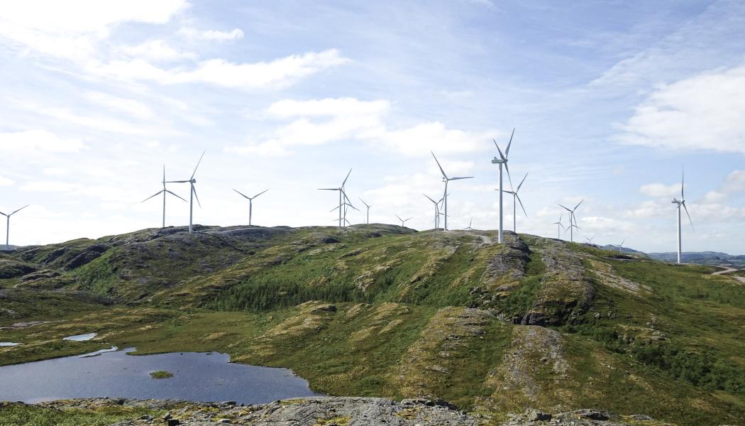 Aneo tar över fullserviceansvaret för Roan vindpark och planerar för utökad serviceansvar för fler vindparker under 2024/2025. Bild av Roan vindpark i Åfjord kommun. Foto: Aneo