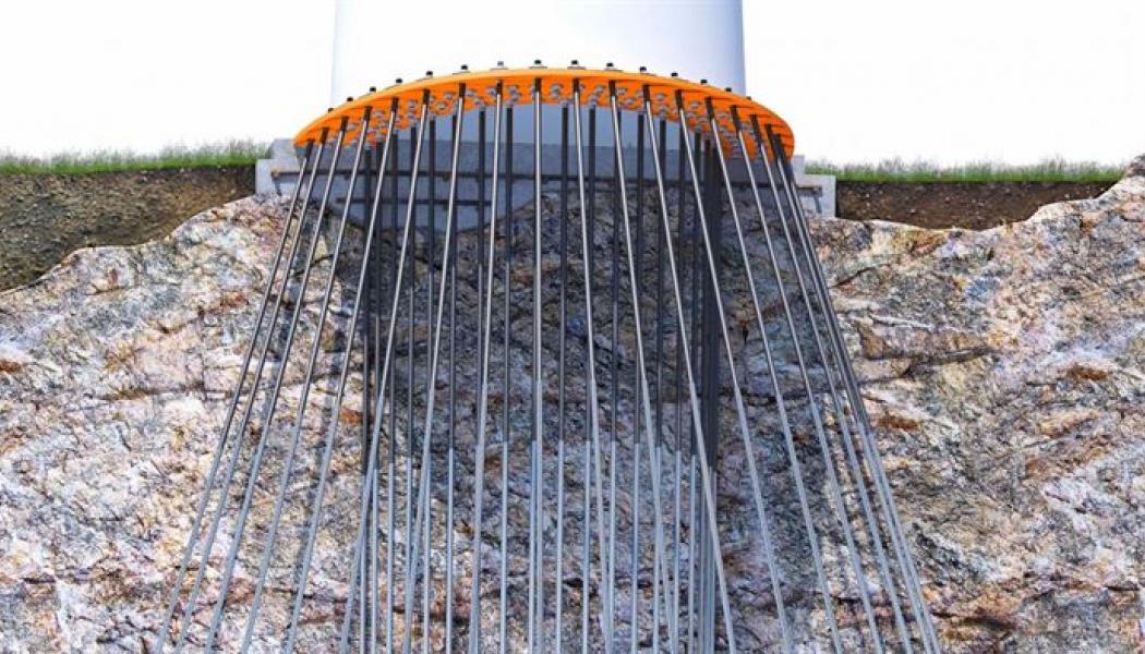 Konceptbild på lösningen för bergsförankring. Foto: Proplate