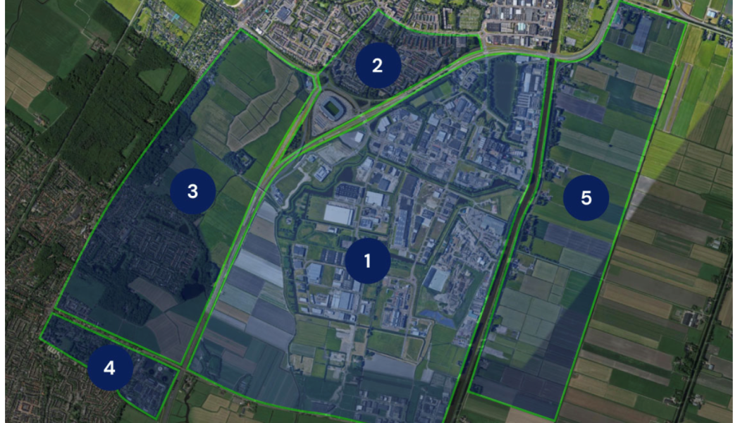 Karta från Alkmaar med exempel på uppdelning i energisystem. Bild: REFORMERS