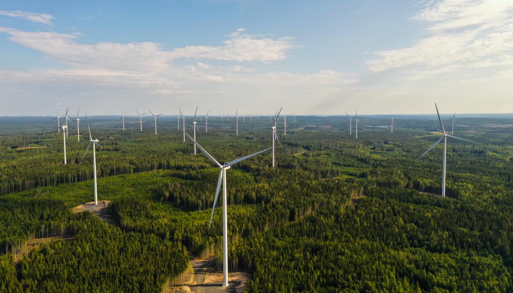 Vindkraftverk. Pressbild: Aneo