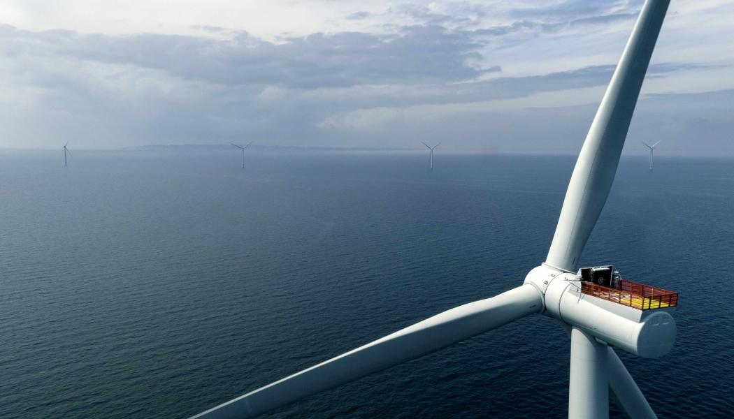 Vattenfalls pausade vindkraftsprojekt Kriegers Flak utanför Trelleborg. Foto: Vattenfall