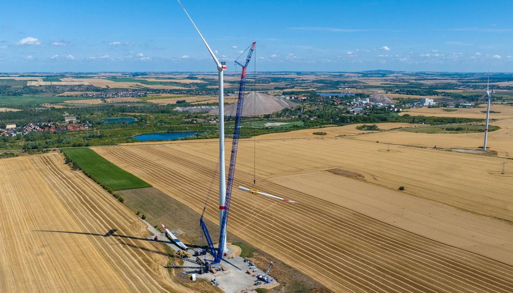 Ørsted satsar nu på onshore-vindparker, bland annat i Tyskland, som bilden visar. Foto: Ørsted