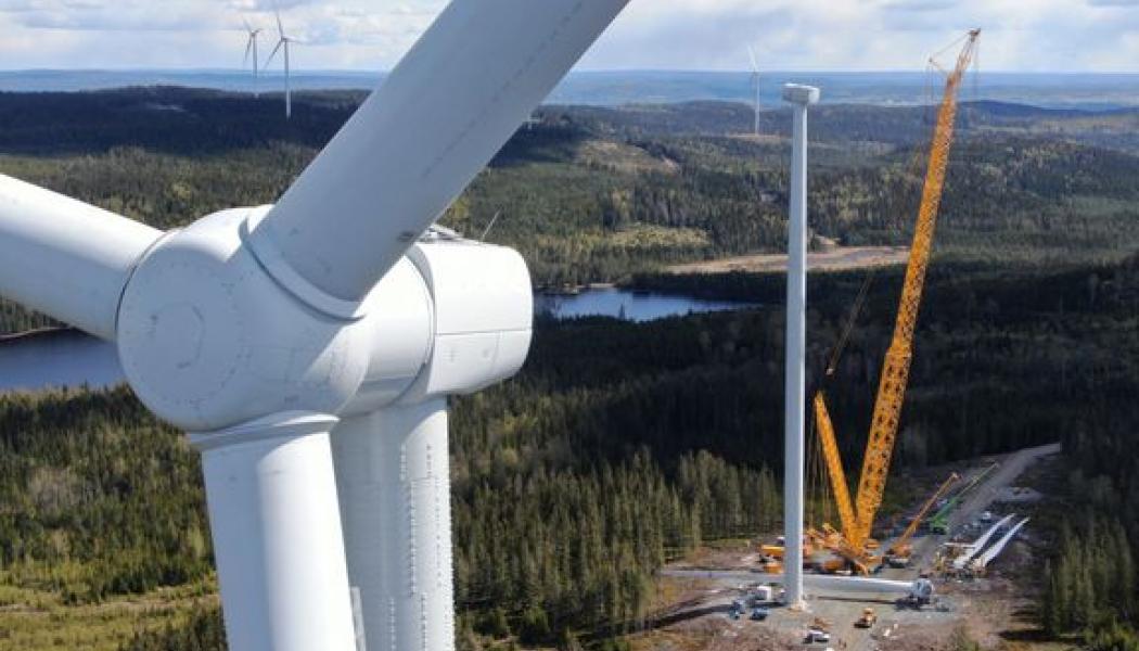  Vindkraft, Länsmansberget. Foto: Tekniska verken