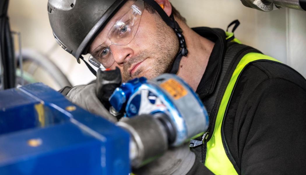 Deutsche Windtechnik AB tecknar ett fullservicekontrakt med Wallenstam för 23 Vestas V90-vindkraftverk.  Bild: © Deutsche Windtechnik