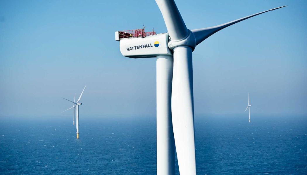 Av de tio stora havsbaserade vindkraftsprojekt som ligger på regeringens bord är tre från Vattenfall - Kattegatt Syd, Stora Middelgrund och Poseidon. Foto: Vattenfall