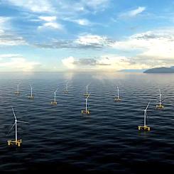 Illustration av Odfjell Oceanwinds Deepsea Star-fundament. Bild av Odfjell Oceanwind (odfjelloceanwind.com)