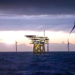 Nordsjön erbjuder också lösningar för renare sjöfart genom produktion och lagring av vätgas.  Foto: Siemens Energy