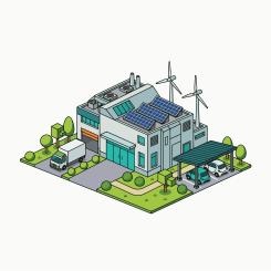 Illustration över energikällor. Illustration: Alghozy / Unsplash