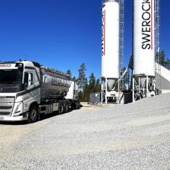 Mobil betongfabrik Foto: Swerock