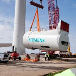 Vindkraftsbranschen anser att den tyska regeringens förslag inte fullt ut möter de växande kraven för utbyggnaden av offshore-vindkraft. Foto: Siemens