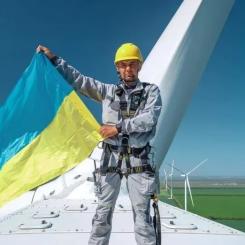 Ukraina fortsätter att satsa på vindkraft trots det pågående kriget. Foto: DETEK