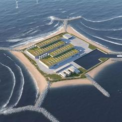 Energiön planeras vara i drift år 2030. Illustration: Gottlieb Paludan Architects.