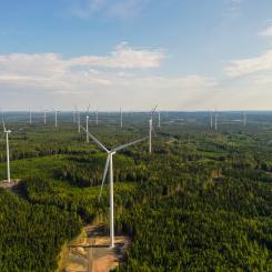 Vindkraftverk. Pressbild: Aneo