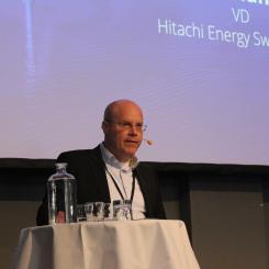 Tobias Hansson, vd för Hitachi Energy Sweden. Foto: Simon Matthis