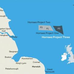 Hornsea 3 kommer att ligga 160 kilometer utanför Yorkshires kust. Även svenska företag kommer att vara leverantörer till Hornsea-3-projektet, vilket skapar arbetstillfällen i Sverige. Karta: Ørsted
