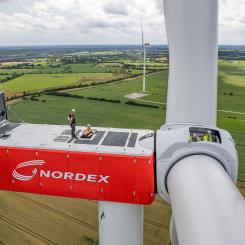 På höga höjder. Foto: Nordex