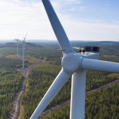 OX2 bygger två vindkraftsparker i Södra och Mellersta Österbotten. Vindkraftverken i parkerna kommer från Nordex.
Bild: OX2 / Nordex